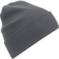 Beechfield Men's Original Cuffed Cotton Beanie in Mid Grey