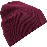 Beechfield Men's Original Cuffed Cotton Beanie in Burgundy