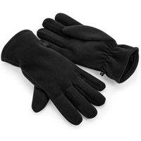 Beechfield Men's Fleece Gloves in Black | Size: Large/XL