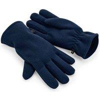 Beechfield Men's Fleece Gloves in Navy | Size: S/M