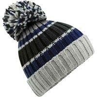 Beechfield Men's Hygge Striped Beanie in Blue