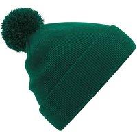 Beechfield Men's Original Pom Pom Beanie in Bottle Green