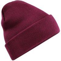 Beechfield Men's Cuffed Beanie in Burgundy