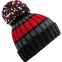 Beechfield Men's Hygge Striped Beanie in Baby Blue