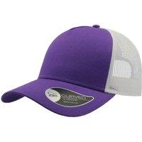 Atlantis Men's Rapper Cotton 5 Panel Trucker Cap in Purple
