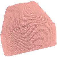 Beechfield Men's Soft Feel Knitted Winter Hat in Light Pink