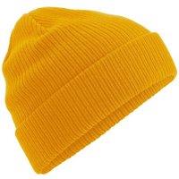 Beechfield Men's Cotton Beanie in Mustard