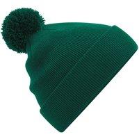 Beechfield Men's Original Pom Pom Beanie in Bottle Green