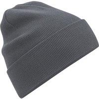 Beechfield Men's Original Cotton Cuffed Beanie in Dark Grey