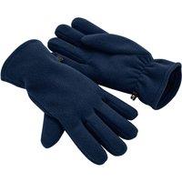 Beechfield Men's Fleece Gloves in Navy | Size: S/M