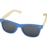 Avenue Men's Sun Ray Bamboo Sunglasses in Mid Blue
