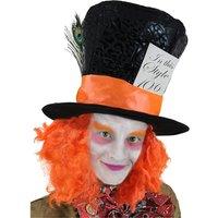 I Love Fancy Dress Men's Crazy Tea Party Host Top Hat in Black