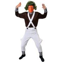 I Love Fancy Dress Men's Chocolate Factory Worker Costume in Brown | Size: XL