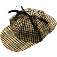 I Love Fancy Dress Men's Victorian Detective Deerstalker Hat in Brown | Size: 1 Pack