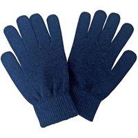 Sock Snob Men's Thin Knitted Winter Magic Thermal Wool Gloves in Navy