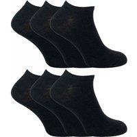 Sock Snob Men's 6 Pairs Cotton Low Cut Ankle Socks in Black | Size: 6-11
