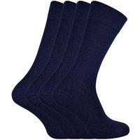 Sock Snob Men's 4 Pack Bamboo Crew Dress Socks in Navy | Size: 7-11