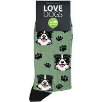 Animal Crackers Men's Border Collie Sheepdog Design Socks Ankle Length, Quality Cotton Mix | Size: Standard