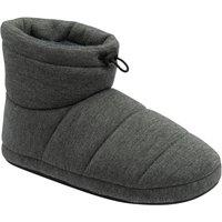 Dunlop Men's 'Reed' Textile Boot Slippers in Charcoal | Size: 9