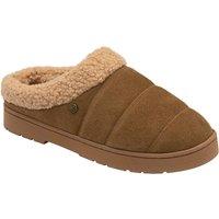 Dunlop Men's 'Rufus' Suede Mule Slippers in Tan | Size: 7