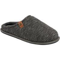 Dunlop Men's 'Asher' Textile Mule Slippers in Charcoal | Size: 7