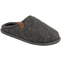 Dunlop Men's 'Asher' Textile Mule Slippers in Charcoal | Size: 11