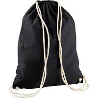 Westford Mill Men's Cotton Drawstring Bag in Black