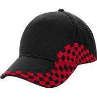 Beechfield Men's Grand Prix Baseball Cap in Black