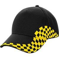 Beechfield Men's Grand Prix Baseball Cap in Black