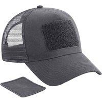Beechfield Men's Removable Patch Trucker Cap in Mid Grey