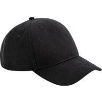 Beechfield Men's Cotton 5 Panel Baseball Cap in Black
