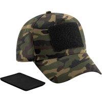 Beechfield Men's Camo Removable Patch Baseball Cap