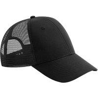 Beechfield Men's 6 Panel Trucker Cap in Black