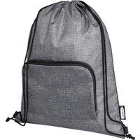 Bullet Men's Ash Foldable Drawstring Bag in Grey