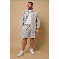 BadRhino Men's Textured Jersey Jogger Shorts in Natural | Size: XL