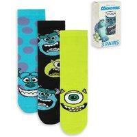Disney Men's Calf Socks Set of 3 | Multicoloured | Official Merch | Size: 7-11
