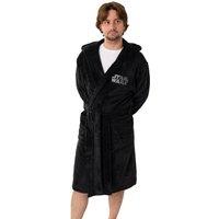 Star Wars Men's Hooded Bathrobe | Black | Official Merch | Size: XL