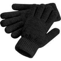 Beechfield Men's Cosy Cuffed Marl Ribbed Winter Gloves in Black
