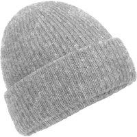 Beechfield Men's Cosy Ribbed Marl Beanie in Grey