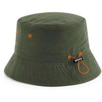 Beechfield Men's Polyester Bucket Hat in Dark Olive | Size: Large/XL