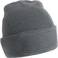 Beechfield Men's Original Patch Beanie in Dark Grey