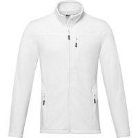 Elevate NXT Men's Amber Full Zip Fleece Jacket in White | Size: XS