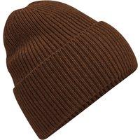 Beechfield Men's Cuffed Oversized Beanie in Brown
