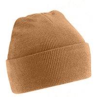 Beechfield Men's Soft Feel Knitted Winter Hat in Light Beige