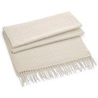 Beechfield Men's Classic Woven Oversized Scarf in Light Beige