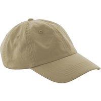 Beechfield Men's 6 Panel Cotton Baseball Cap in Light Brown