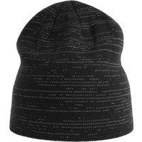 Atlantis Men's Shine Reflective Short Beanie in Black