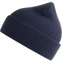 Atlantis Men's Nelson Ribbed Cotton Beanie in Navy