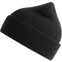 Atlantis Men's Nelson Ribbed Cotton Beanie in Black