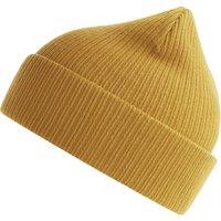 Atlantis Men's Nelson Ribbed Cotton Beanie in Mustard